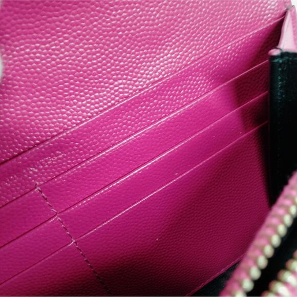 Saint Laurent YSL Hot Pink Portefeuille Envelope Wallet - Picture 8 of 10